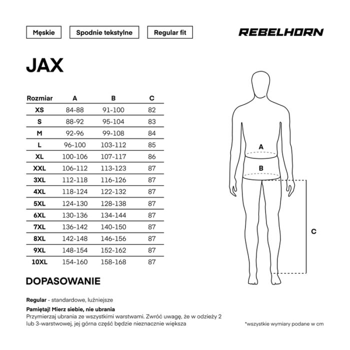 Rebelhorn Spodnie JAX Black - obrazek 7