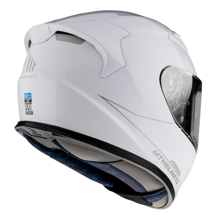 MT HELMETS Kask KRE SV SOLID Gloss Pearl White - obrazek 2