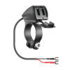 LAMPA Wodoodporna podwójna ładowarka USB TREK, 3 rodzaje mocowana, 5400mA, 30W, 12/24V - obrazek 2