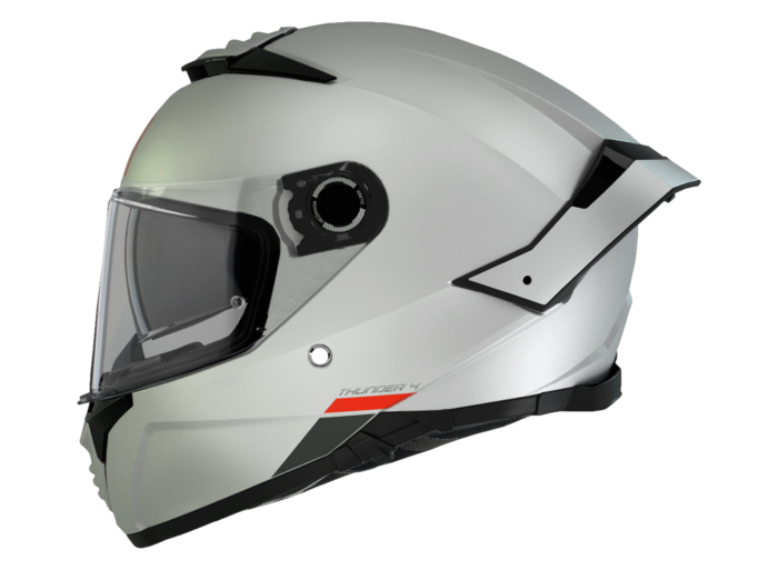 MT HELMETS Kask THUNDER 4 SV Solid Gloss Pearl White - obrazek 2