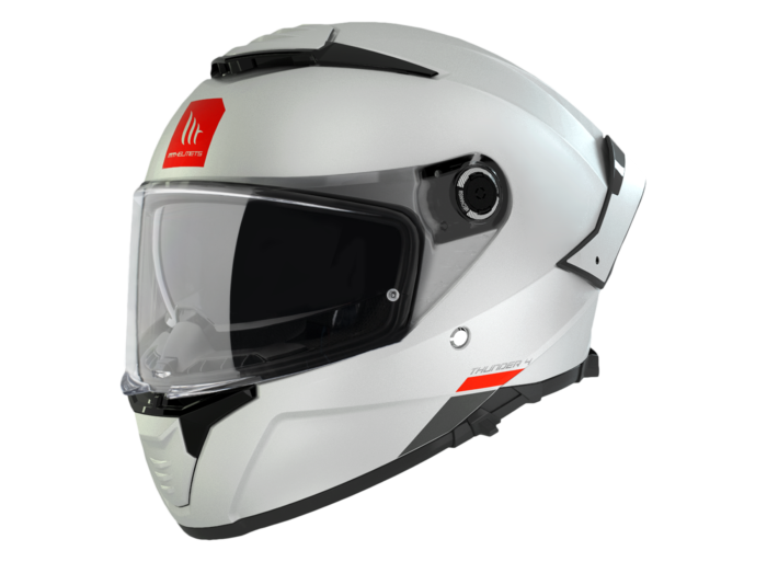 MT HELMETS Kask THUNDER 4 SV Solid Gloss Pearl White