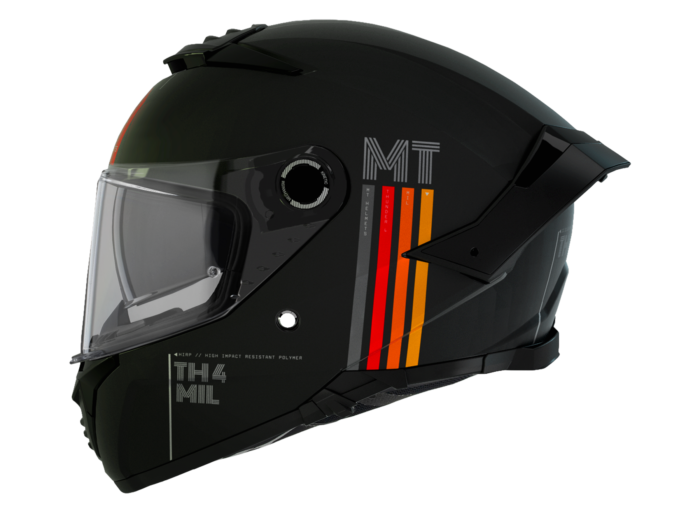 MT HELMETS Kask THUNDER 4 SV Mil Matt Black - obrazek 2