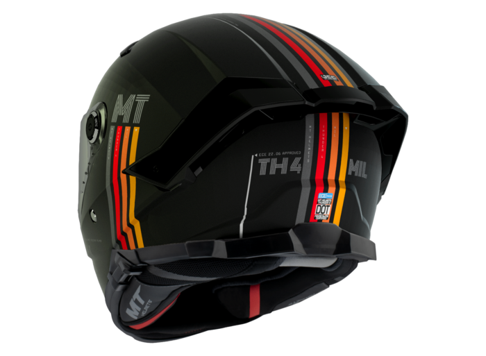 MT HELMETS Kask THUNDER 4 SV Mil Matt Black - obrazek 4