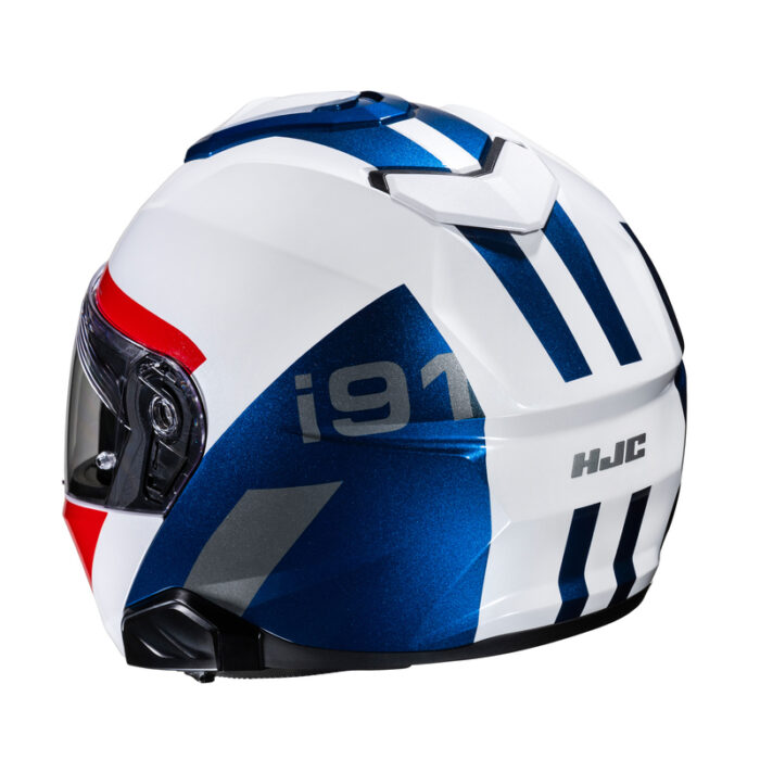 HJC Kask I91 BINA White/Blue - obrazek 3