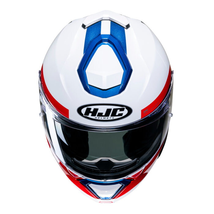 HJC Kask I91 BINA White/Blue - obrazek 4