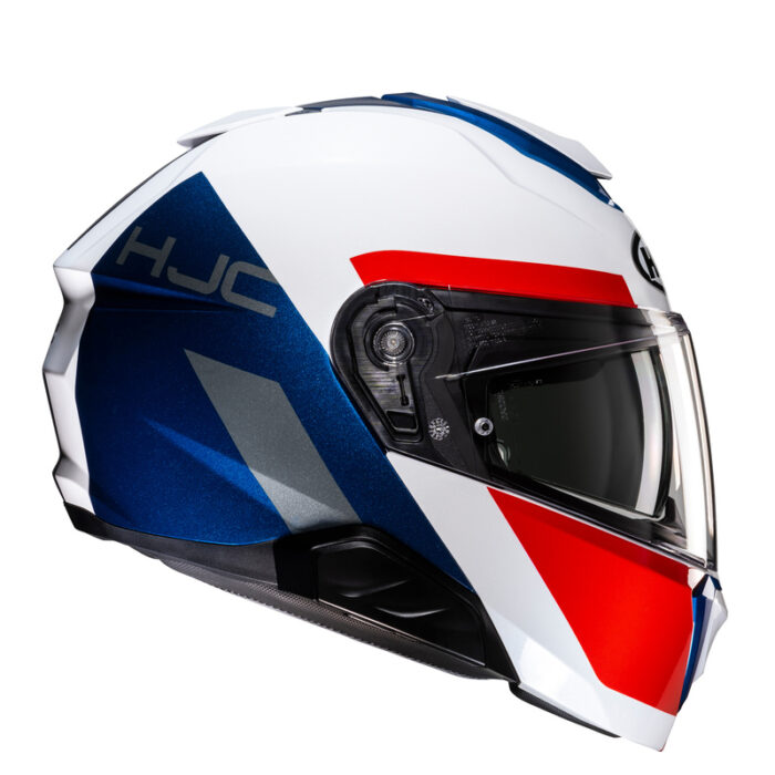 HJC Kask I91 BINA White/Blue - obrazek 5