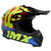 IMX Kask FMX-02 Black/Fluo Yellow/Blue/Fluo Red Gloss Graphic - obrazek 2