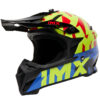 IMX Kask FMX-02 Black/Fluo Yellow/Blue/Fluo Red Gloss Graphic