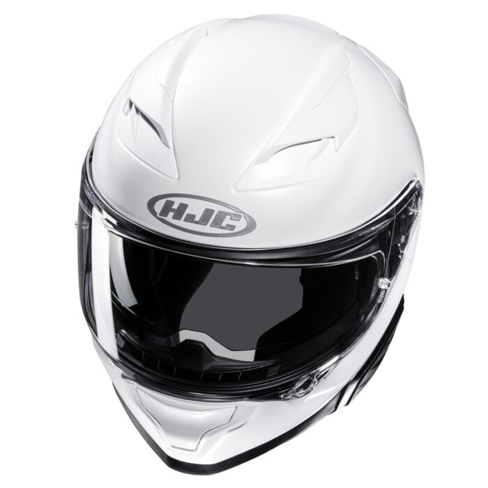 HJC Kask F71 Solid Pearl White - obrazek 2