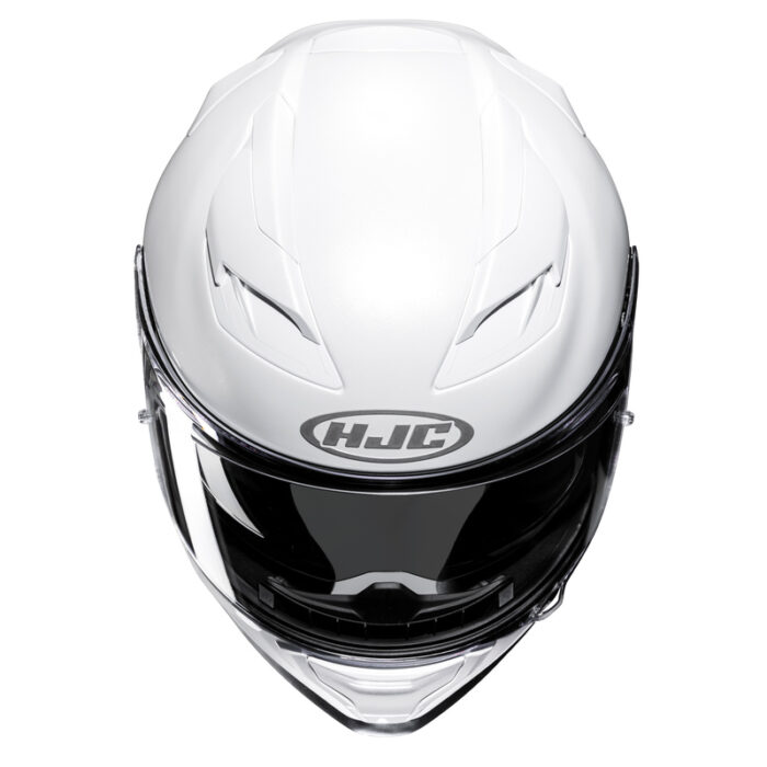 HJC Kask F71 Solid Pearl White - obrazek 4