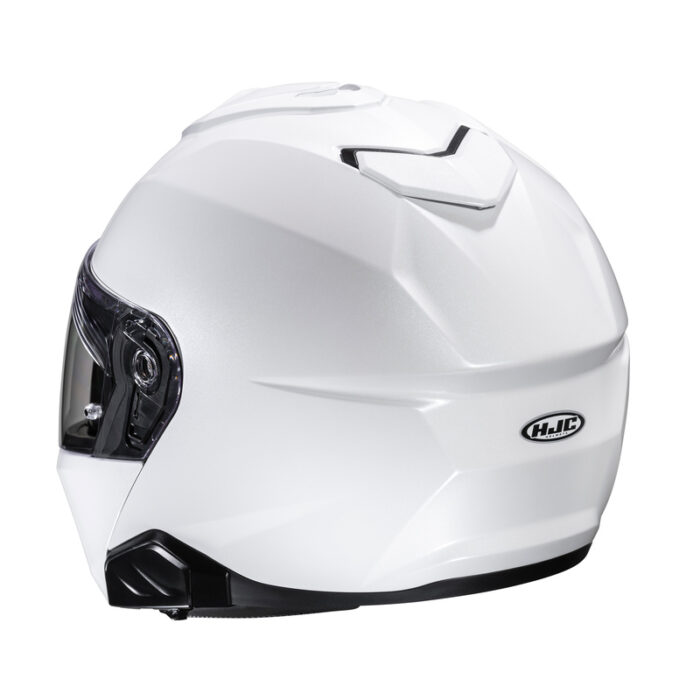 HJC Kask I91 Solid Pearl White - obrazek 3