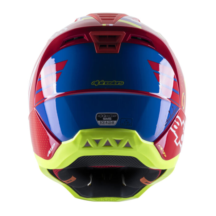 Alpinestars Kask S-M5 ACTION BRIGHT Red/White/Fluo Yellow - obrazek 3