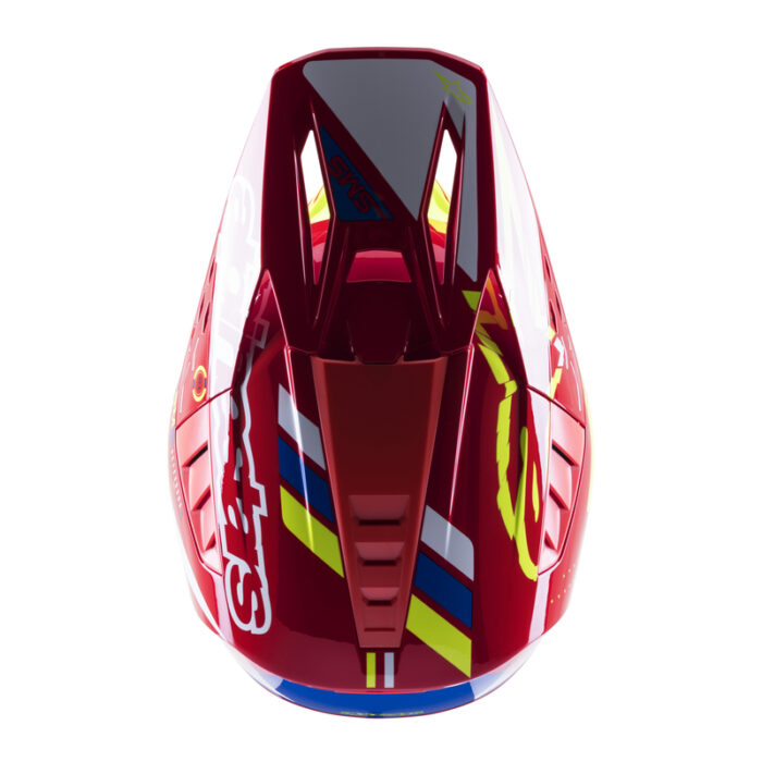 Alpinestars Kask S-M5 ACTION BRIGHT Red/White/Fluo Yellow - obrazek 5