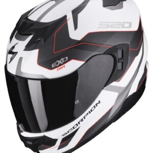 SCORPION Kask EXO-520 EVO AIR ELAN Matt White/Silver/Red
