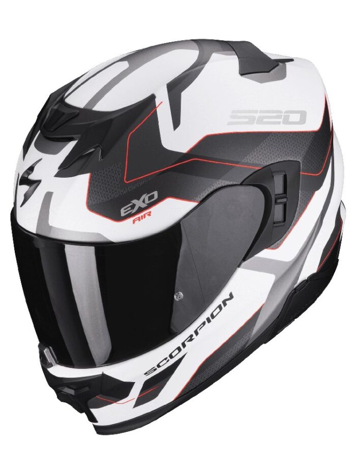 SCORPION Kask EXO-520 EVO AIR ELAN Matt White/Silver/Red