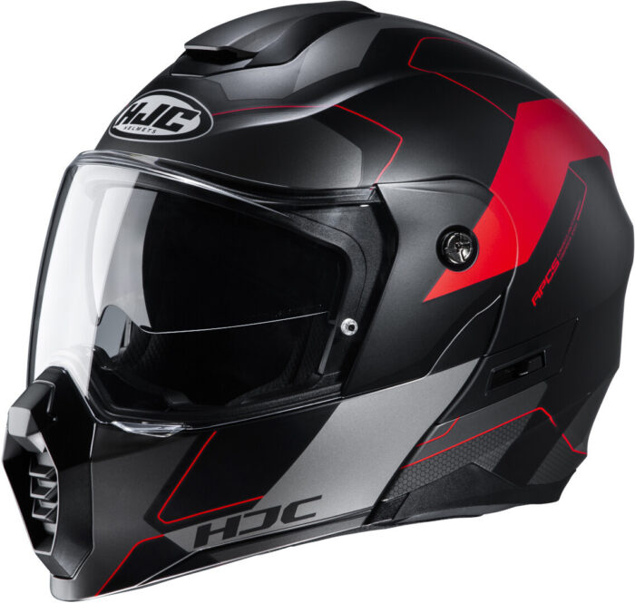 HJC Kask C80 ROX Black/Red - obrazek 2