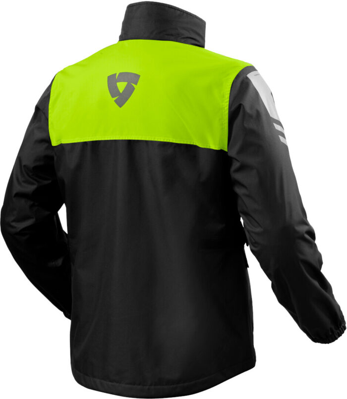 Rev'it Kurtka przeciwdeszczowa NITRIC 4 H2O Black/Neon Yellow - obrazek 2