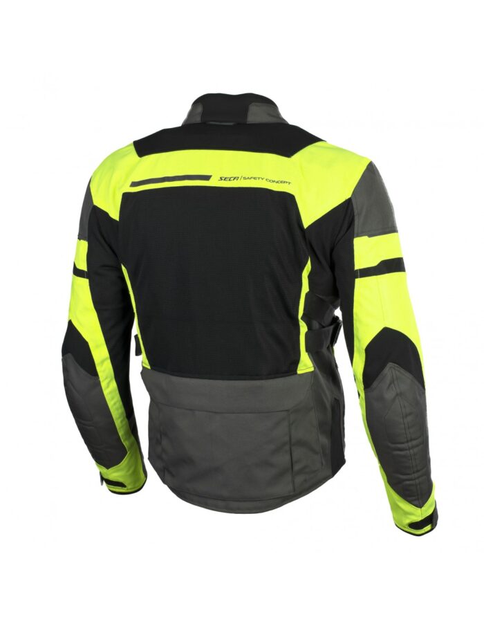 SECA Kurtka ORKAN II Titanium/Fluo Yellow - obrazek 2