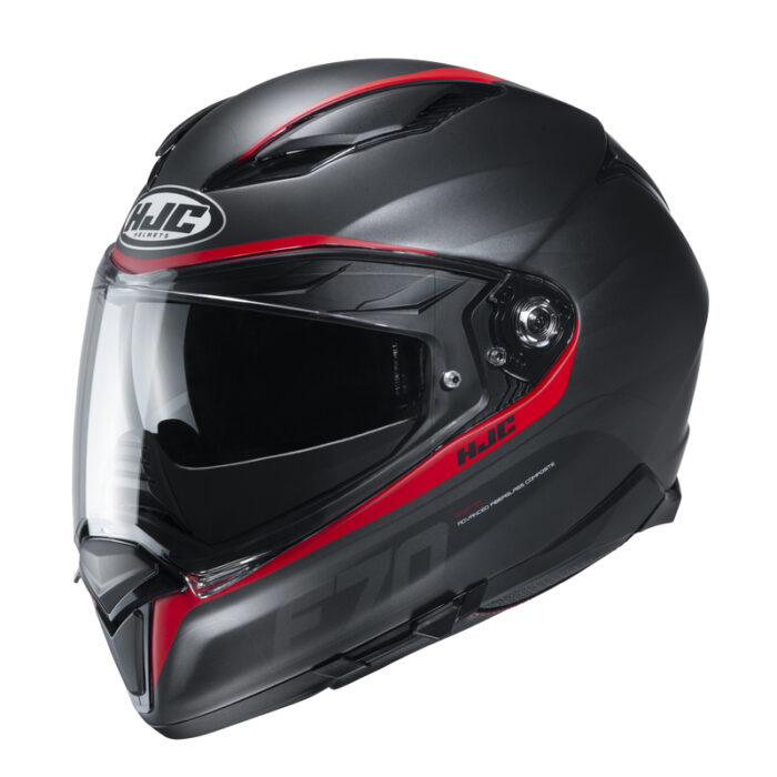 HJC Kask F70 FERON Black/Red
