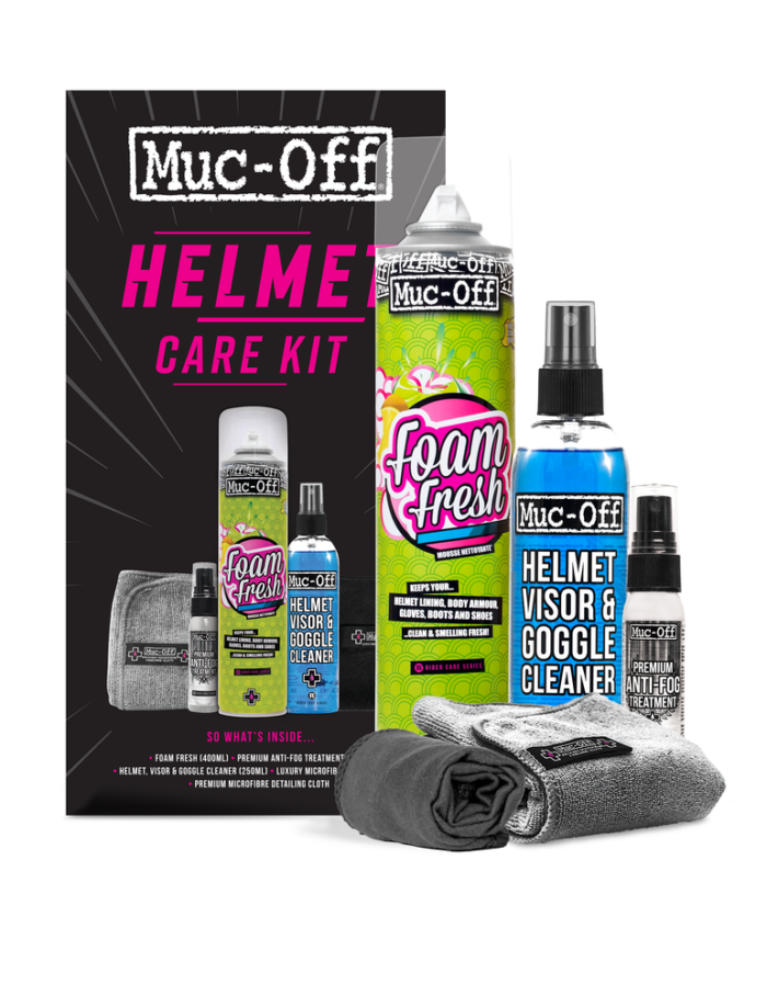 MUC-Off Zestaw do czyszczenia i zabezpieczenia kasku HELMET CARE KIT V2