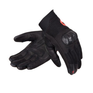 Rebelhorn Rękawice skórzane GAP III Lady Black/Fluo Red