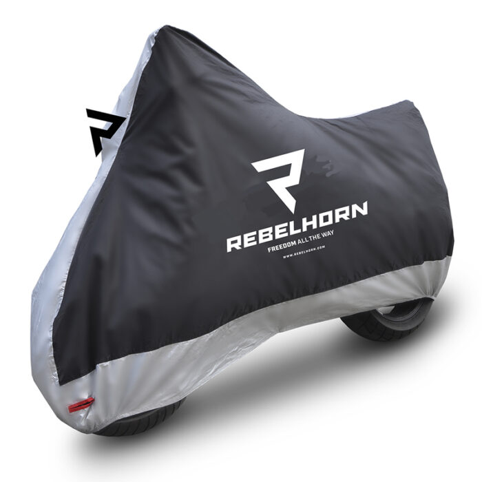 Rebelhorn Pokrowiec na motocykl COVER II Black/Silver