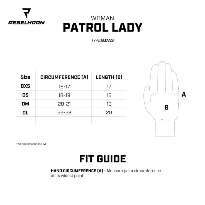 Rebelhorn Rękawice PATROL LADY Black/Grey - obrazek 4
