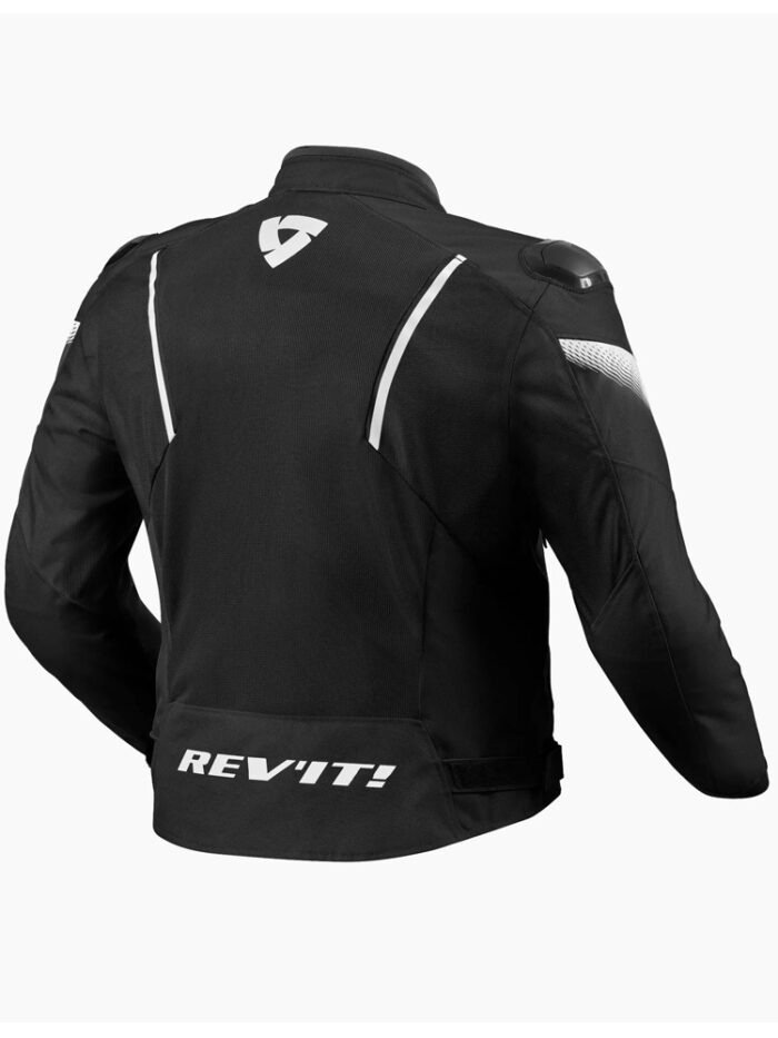 Rev'it Kurtka CONTROL AIR H2O Black/White - obrazek 2