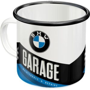 Nostalgic Art Emaliowany kubek BMW Garage