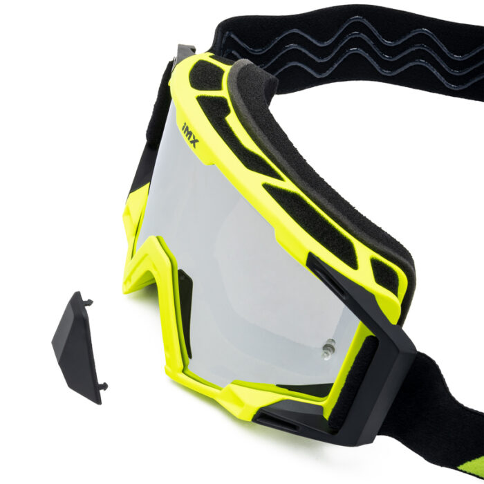 IMX Gogle SAND Fluo Yellow Matt/Black - Szyba Silver Iridium + Clear (2 szyby w zestawie) - obrazek 11
