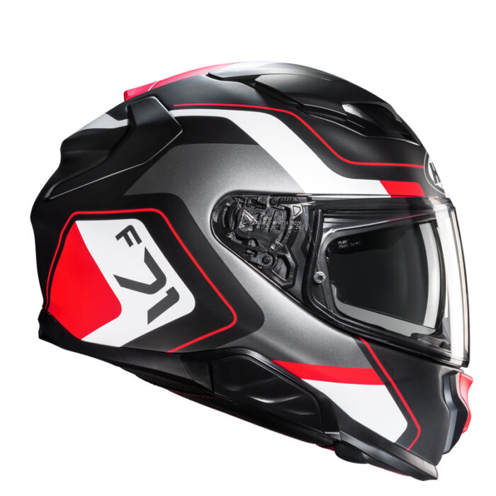 HJC Kask F71 ARCAN Black/Red - obrazek 4