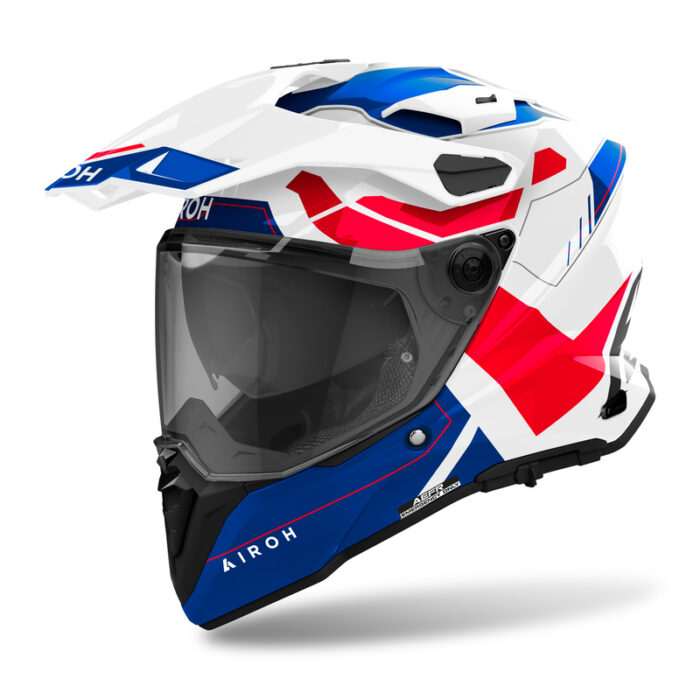 Airoh Kask COMMANDER 2 REVEAL Blue/Red gloss