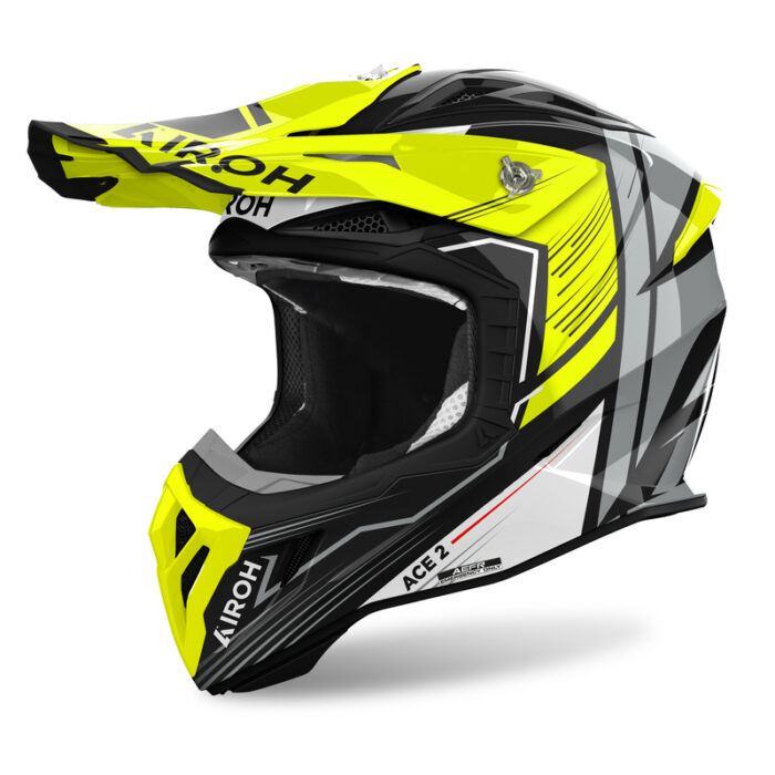 Airoh Kask AVIATOR ACE 2 ENGINE Yellow Gloss