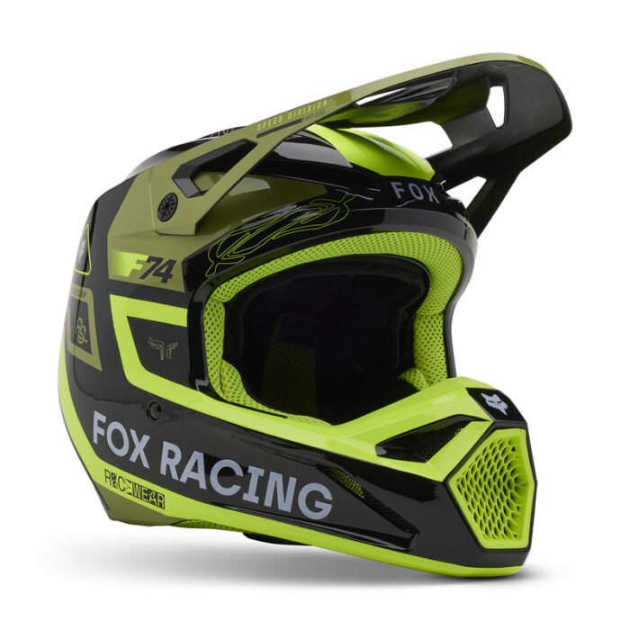 FOX Kask V1 RACE SPEC PALE Green - obrazek 2