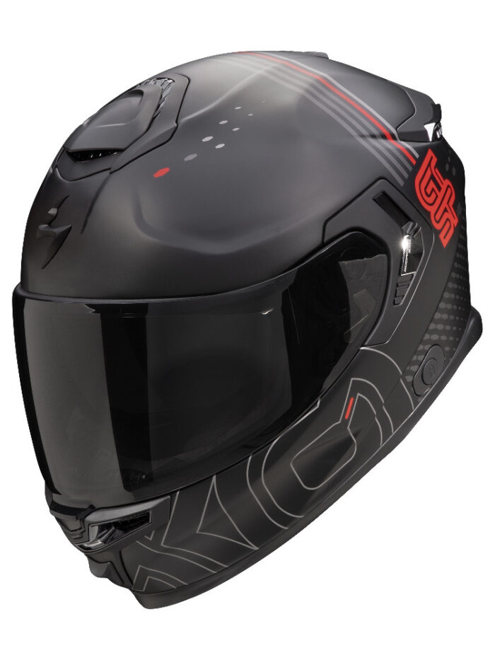 SCORPION Kask EXO-GT SP AIR TECHLANE Matt Black/Grey/Red
