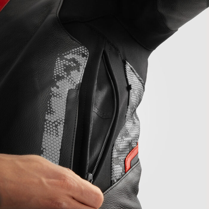 Rebelhorn Kurtka VELOCE Camo Black/Grey/Fluo Red - obrazek 5