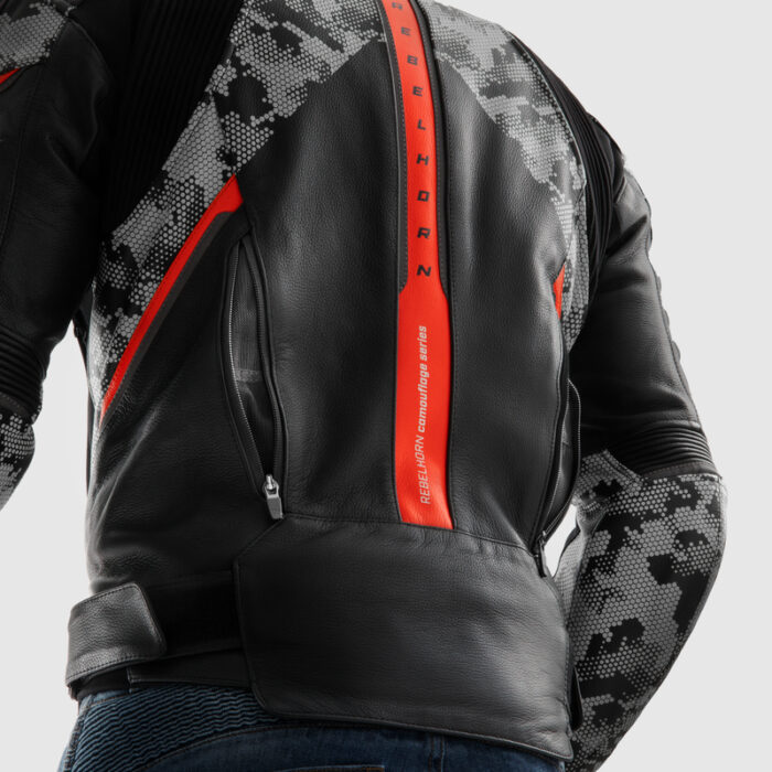 Rebelhorn Kurtka VELOCE Camo Black/Grey/Fluo Red - obrazek 7