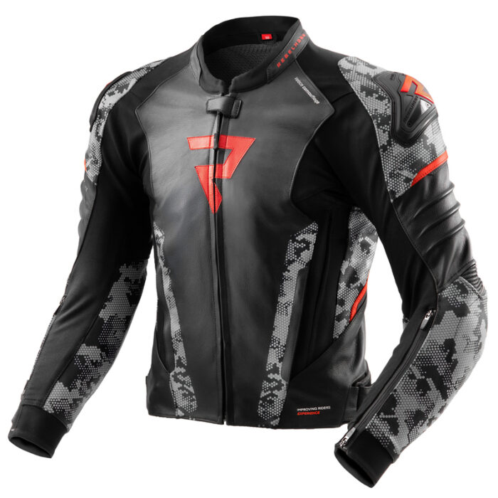 Rebelhorn Kurtka VELOCE Camo Black/Grey/Fluo Red