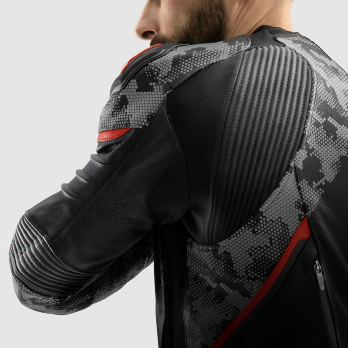 Rebelhorn Kurtka VELOCE Camo Black/Grey/Fluo Red - obrazek 10
