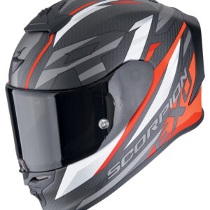 SCORPION Kask EXO-R1 EVO CARBON AIR RUNNER Matt Black/Red