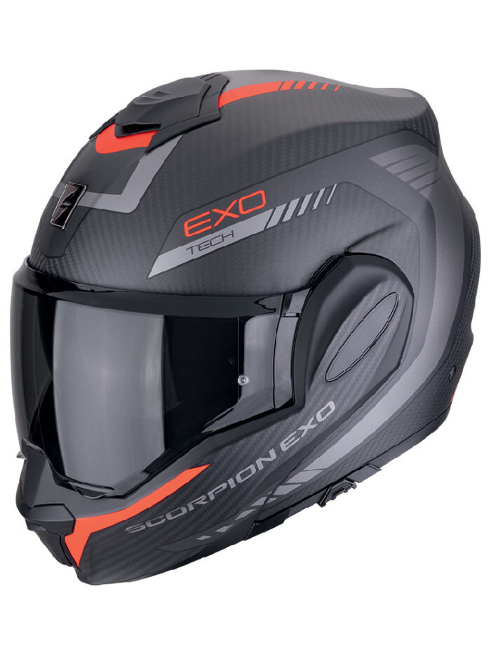SCORPION Kask EXO-TECH EVO CARBON COSY Matt Black/Red