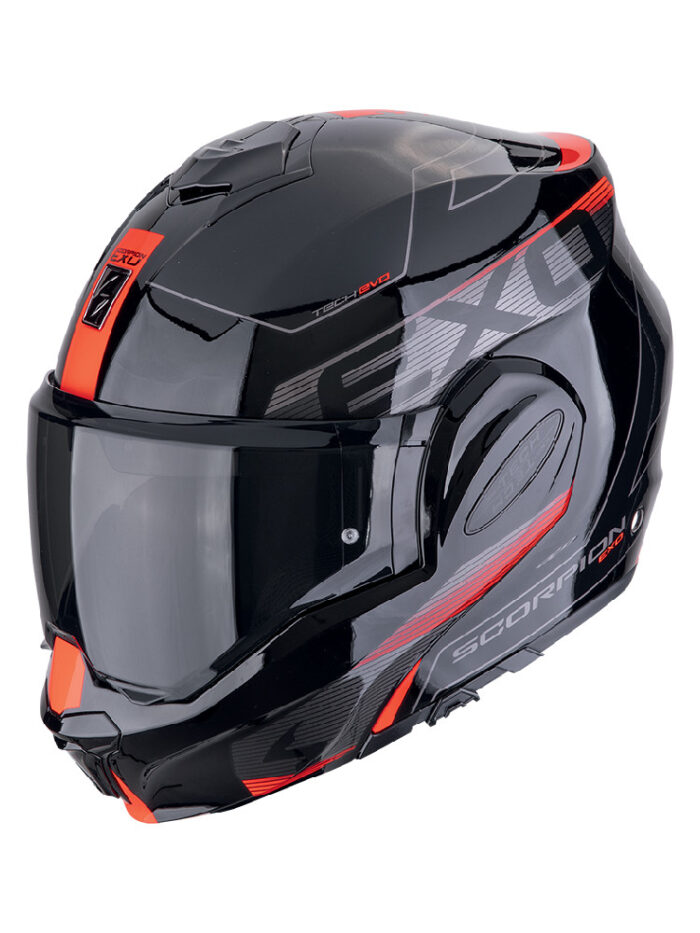 SCORPION Kask EXO-TECH EVO TRAVELLER Black/Red