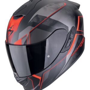 SCORPION Kask EXO-1400 EVO AIR II INTENSIO Matt Black/Red