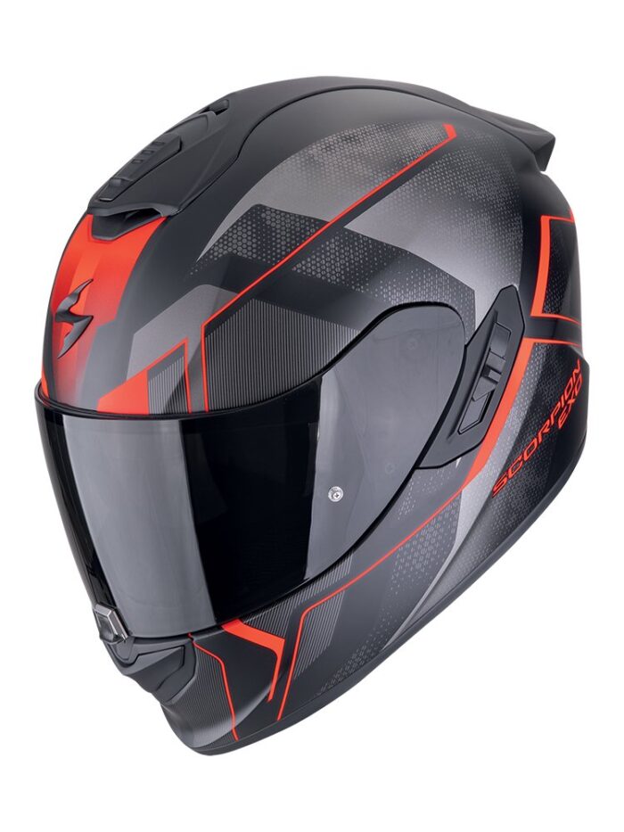 SCORPION Kask EXO-1400 EVO AIR II INTENSIO Matt Black/Red