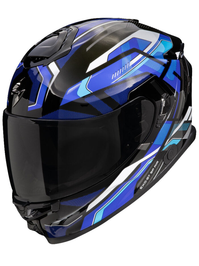 SCORPION Kask EXO-GT SP AIR AUGUSTA Black/Grey/Blue