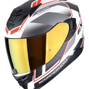 SCORPION Kask EXO-520 EVO AIR LENA Matt White/Silver/Red