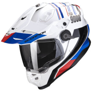 SCORPION Kask ADF-9000 AIR DESERT White/Blue/Red