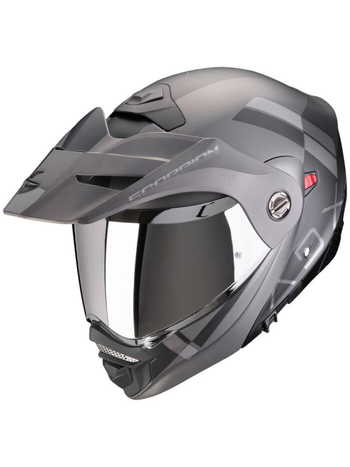SCORPION Kask ADX-2 GALANE Matt Black/Silver