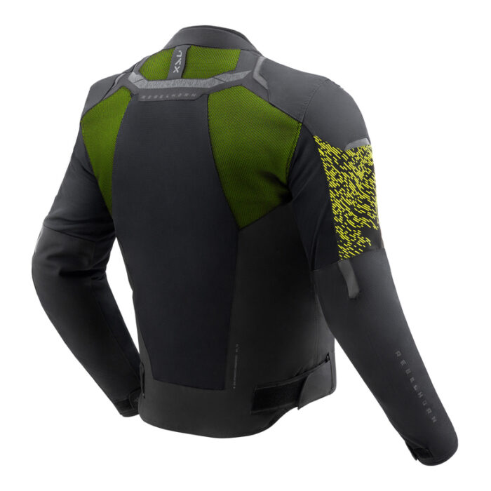 Rebelhorn Kurtka JAX Black/Fluo Yellow - obrazek 2
