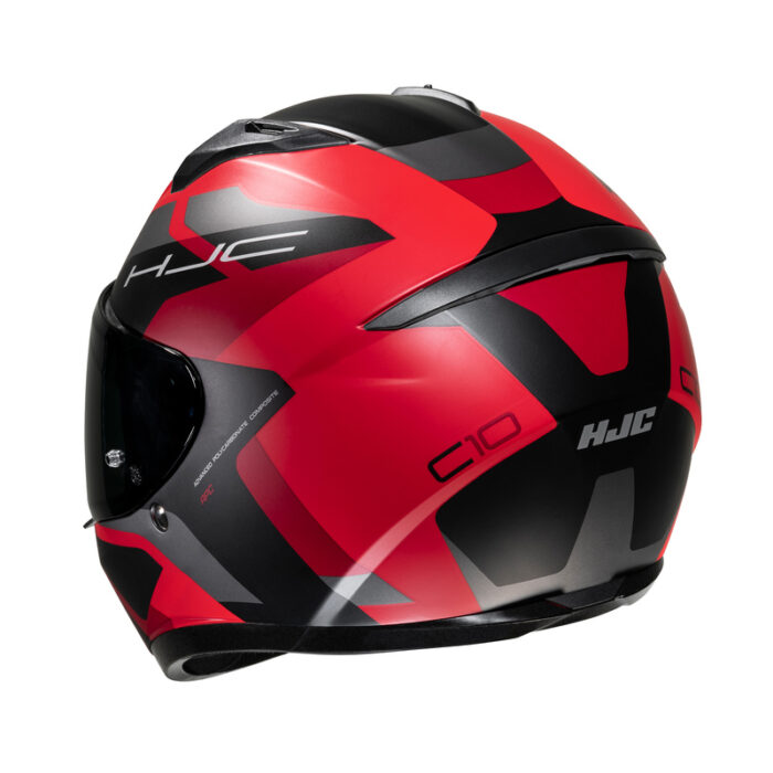 KASK HJC C10 TINS BLACK/RED - obrazek 3